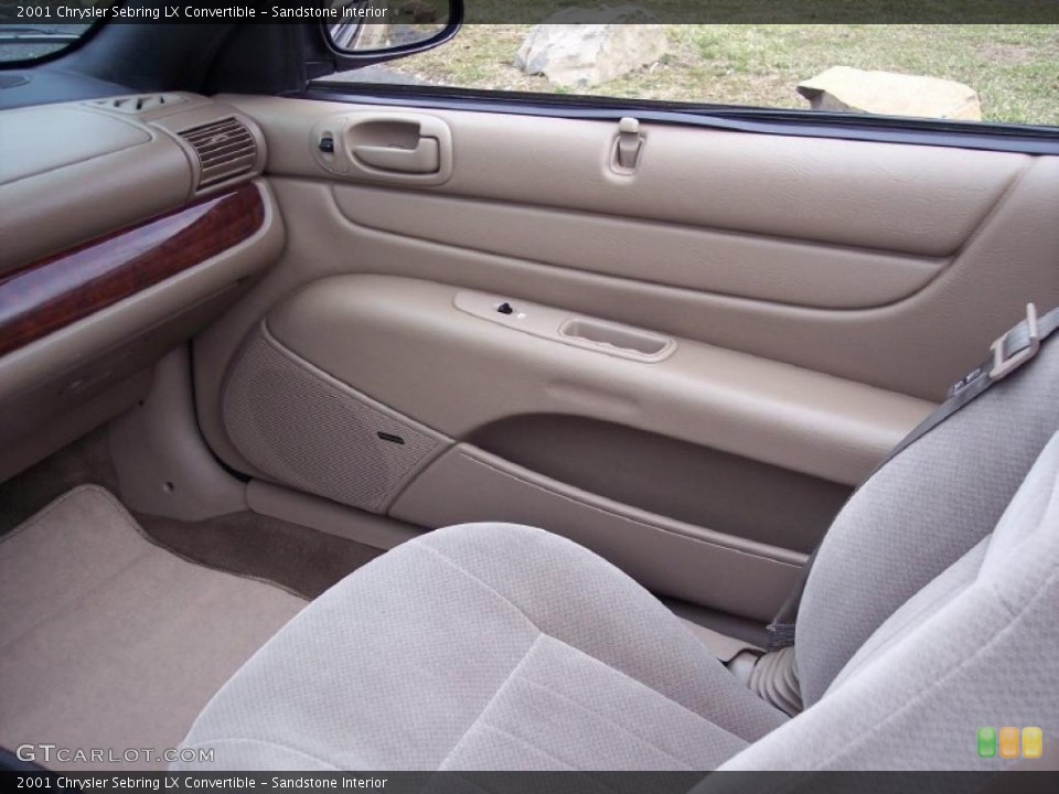 Sandstone Interior Door Panel for the 2001 Chrysler Sebring LX Convertible #46486482