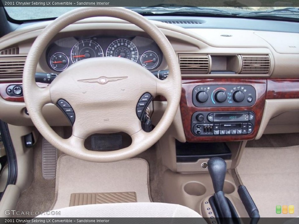 Sandstone Interior Dashboard for the 2001 Chrysler Sebring LX Convertible #46486497