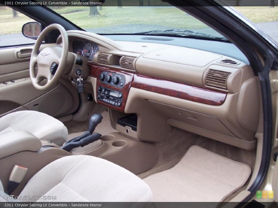 Sandstone Interior Dashboard for the 2001 Chrysler Sebring LX Convertible #46486527