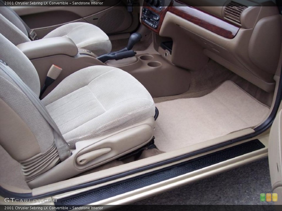 Sandstone Interior Photo for the 2001 Chrysler Sebring LX Convertible #46486542