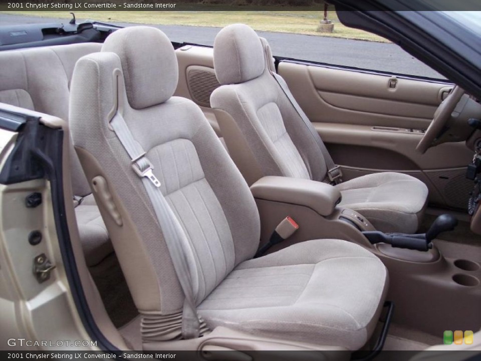 Sandstone Interior Photo for the 2001 Chrysler Sebring LX Convertible #46486557