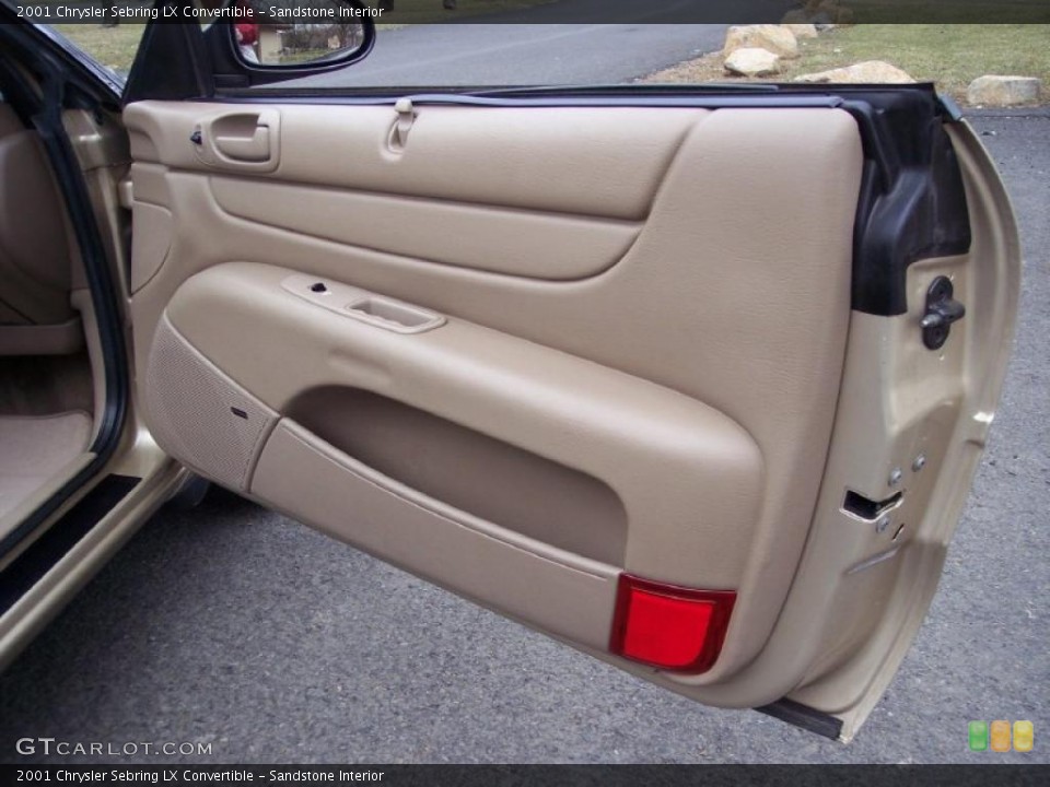 Sandstone Interior Door Panel for the 2001 Chrysler Sebring LX Convertible #46486572