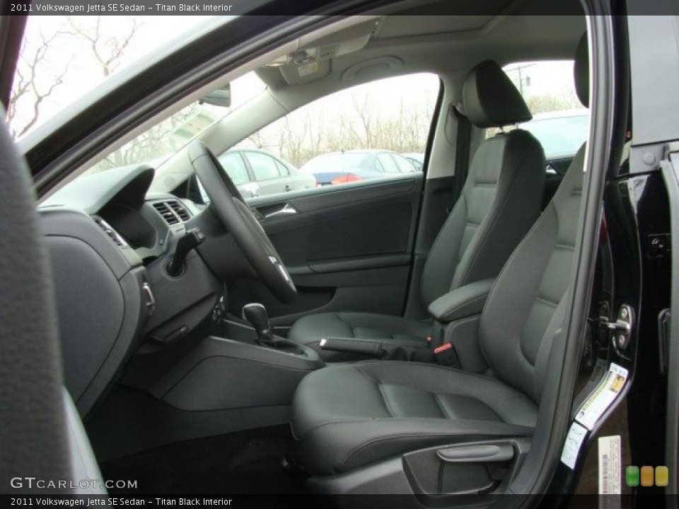 Titan Black Interior Photo for the 2011 Volkswagen Jetta SE Sedan #46486623