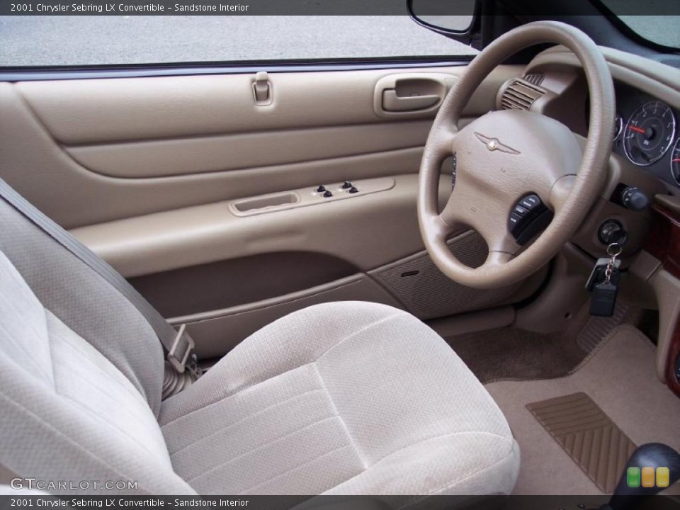 Sandstone Interior Photo for the 2001 Chrysler Sebring LX Convertible #46486629