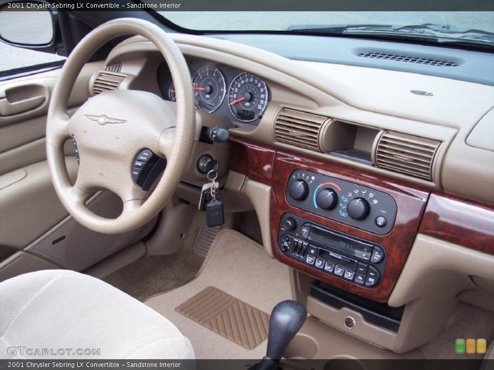 Sandstone Interior Dashboard for the 2001 Chrysler Sebring LX Convertible #46486644