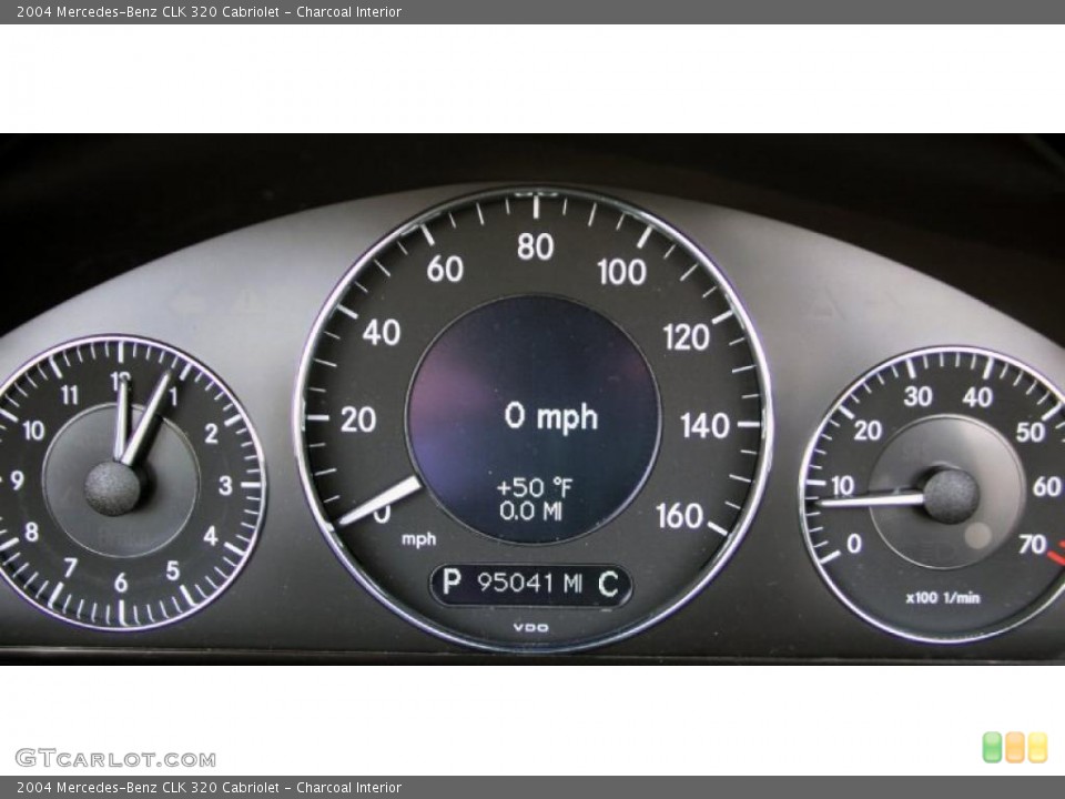 Charcoal Interior Gauges for the 2004 Mercedes-Benz CLK 320 Cabriolet #46486725