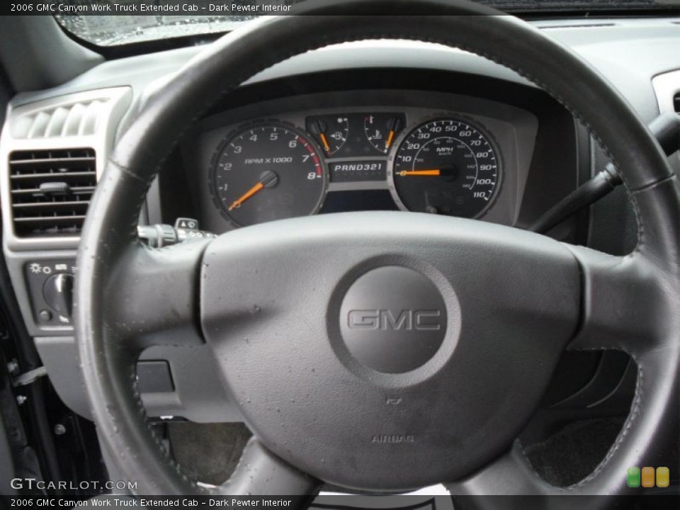 Dark Pewter Interior Steering Wheel for the 2006 GMC Canyon Work Truck Extended Cab #46487070
