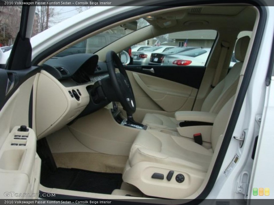 Cornsilk Beige Interior Photo for the 2010 Volkswagen Passat Komfort Sedan #46487181