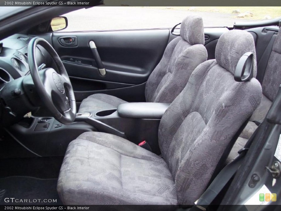 Black Interior Photo for the 2002 Mitsubishi Eclipse Spyder GS #46487526