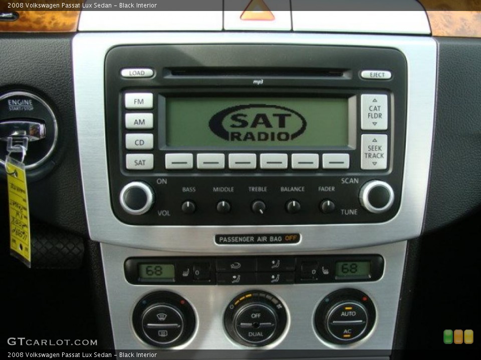 Black Interior Controls for the 2008 Volkswagen Passat Lux Sedan #46488318