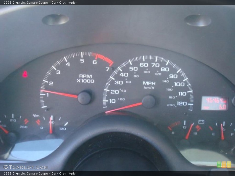 Dark Grey Interior Gauges for the 1998 Chevrolet Camaro Coupe #46489677