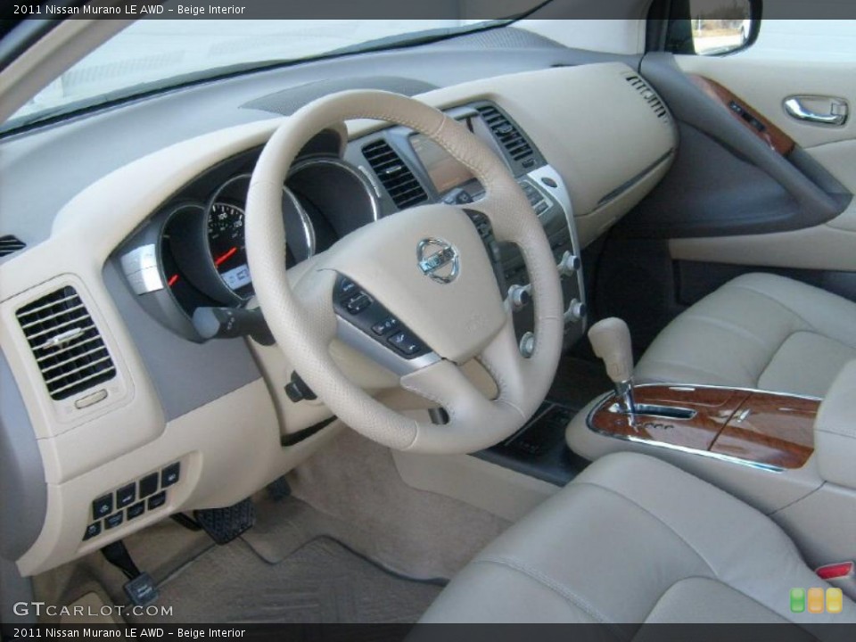 Beige Interior Prime Interior for the 2011 Nissan Murano LE AWD #46489695