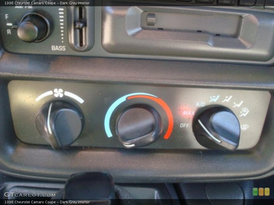 Dark Grey Interior Controls for the 1998 Chevrolet Camaro Coupe #46489704