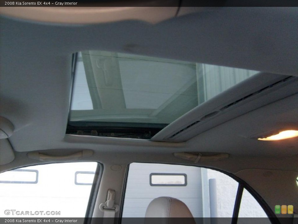 Gray Interior Sunroof for the 2008 Kia Sorento EX 4x4 #46490883