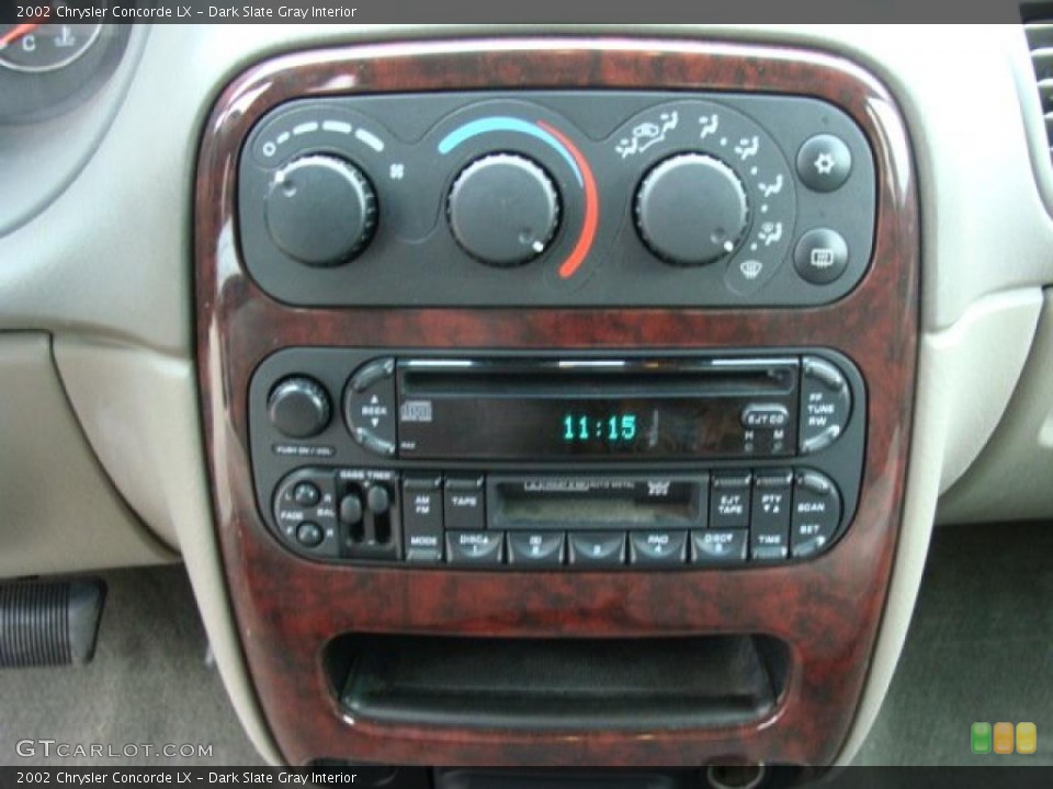 Dark Slate Gray Interior Controls for the 2002 Chrysler Concorde LX #46490901
