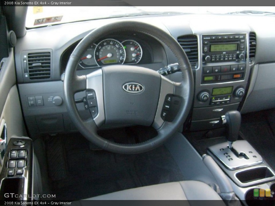 Gray Interior Dashboard for the 2008 Kia Sorento EX 4x4 #46490928