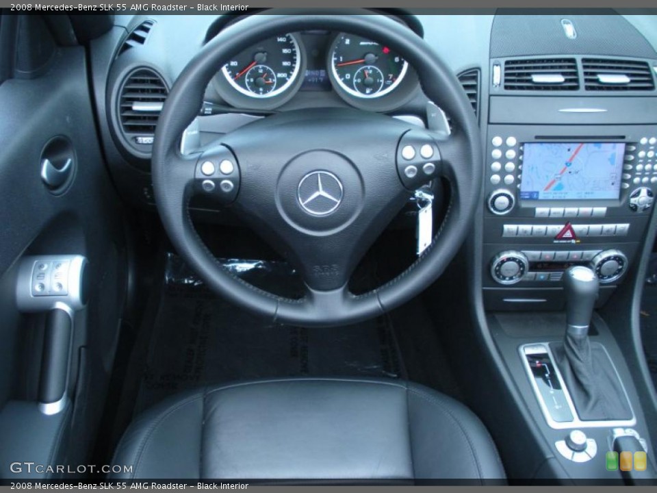 Black Interior Steering Wheel for the 2008 Mercedes-Benz SLK 55 AMG Roadster #46492341