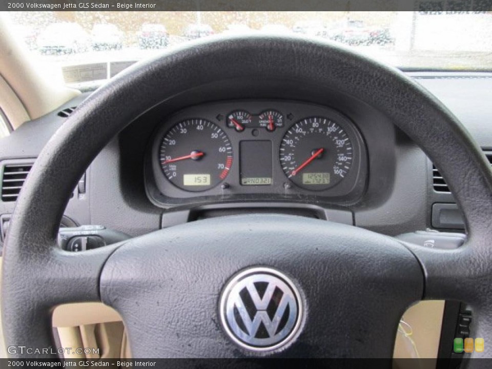 Beige Interior Steering Wheel for the 2000 Volkswagen Jetta GLS Sedan #46492821