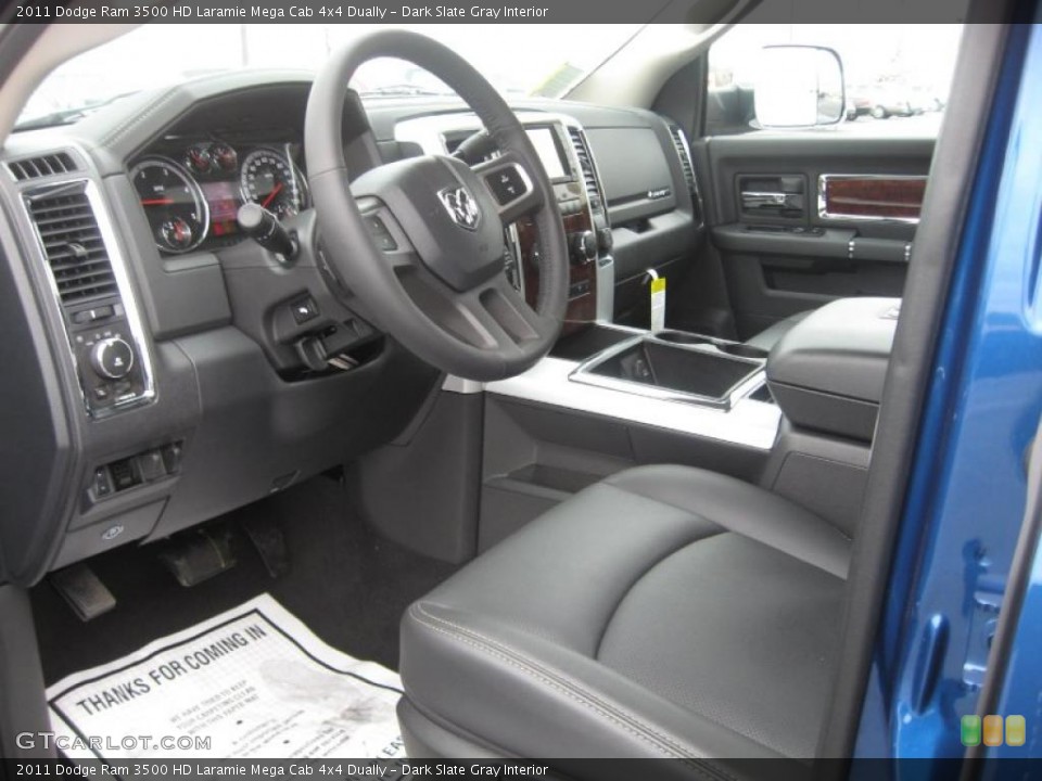 Dark Slate Gray Interior Photo for the 2011 Dodge Ram 3500 HD Laramie Mega Cab 4x4 Dually #46493676