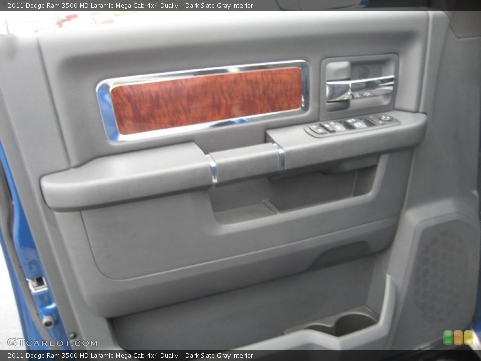 Dark Slate Gray Interior Door Panel for the 2011 Dodge Ram 3500 HD Laramie Mega Cab 4x4 Dually #46493688