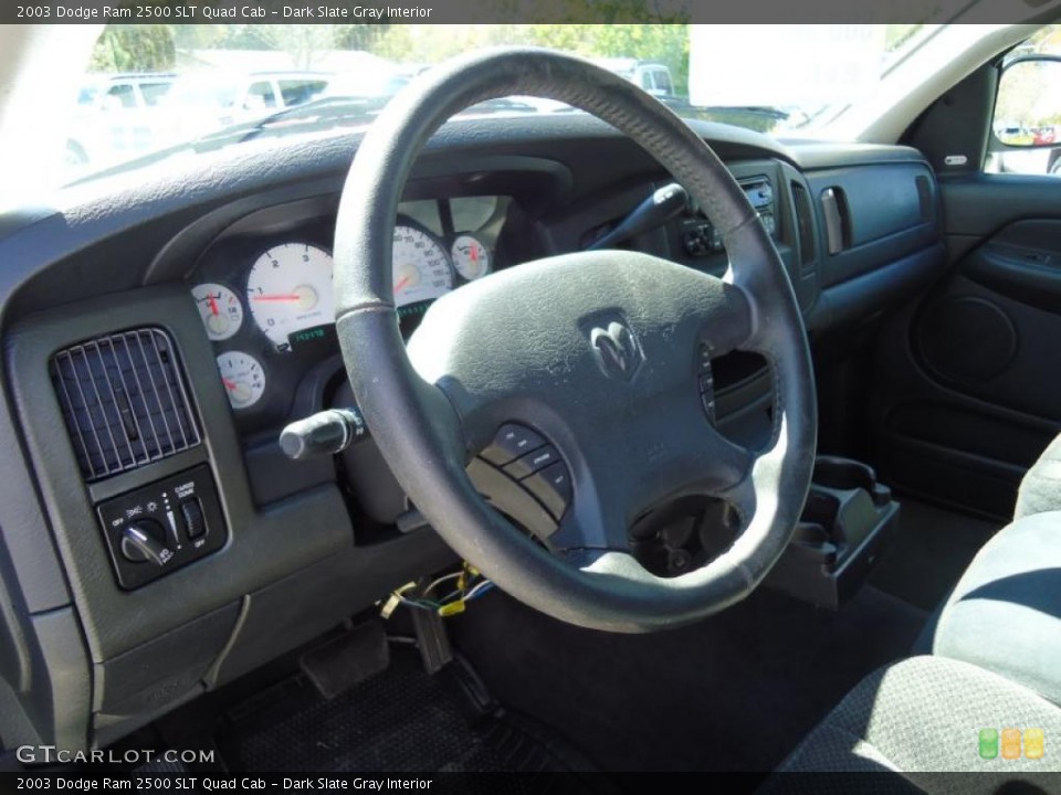 Dark Slate Gray Interior Steering Wheel for the 2003 Dodge Ram 2500 SLT Quad Cab #46494258
