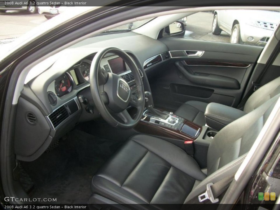 Black Interior Photo for the 2008 Audi A6 3.2 quattro Sedan #46494708