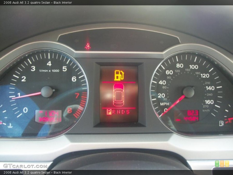 Black Interior Gauges for the 2008 Audi A6 3.2 quattro Sedan #46494744