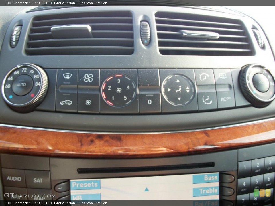 Charcoal Interior Controls for the 2004 Mercedes-Benz E 320 4Matic Sedan #46495020