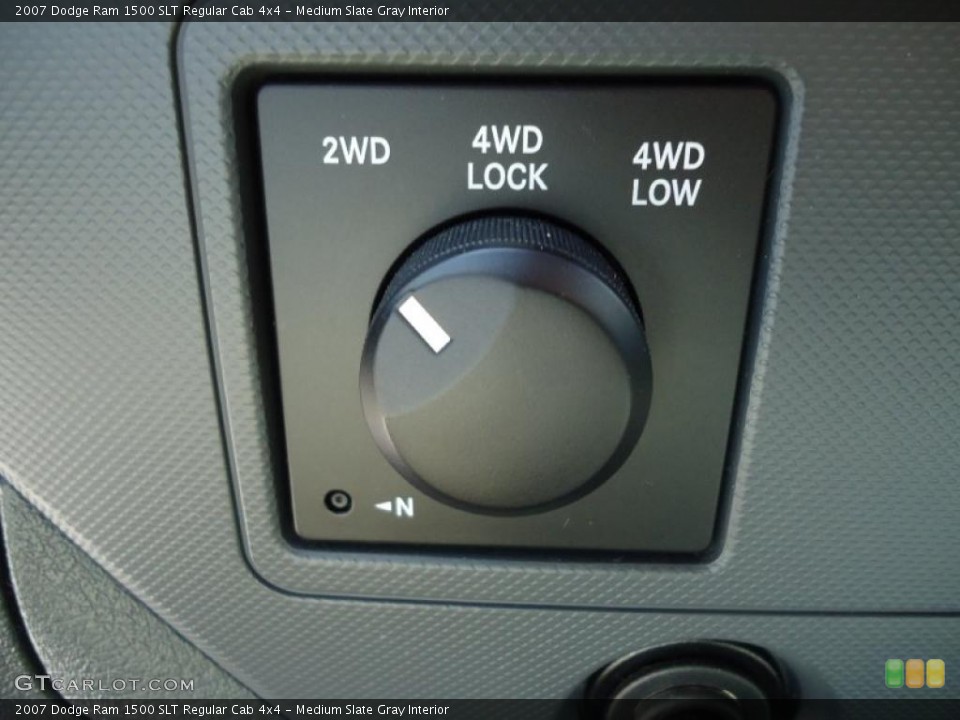 Medium Slate Gray Interior Controls for the 2007 Dodge Ram 1500 SLT Regular Cab 4x4 #46495068