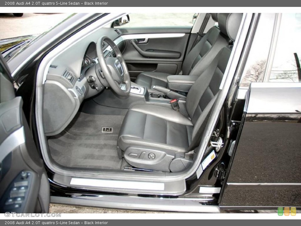Black Interior Photo for the 2008 Audi A4 2.0T quattro S-Line Sedan #46496010
