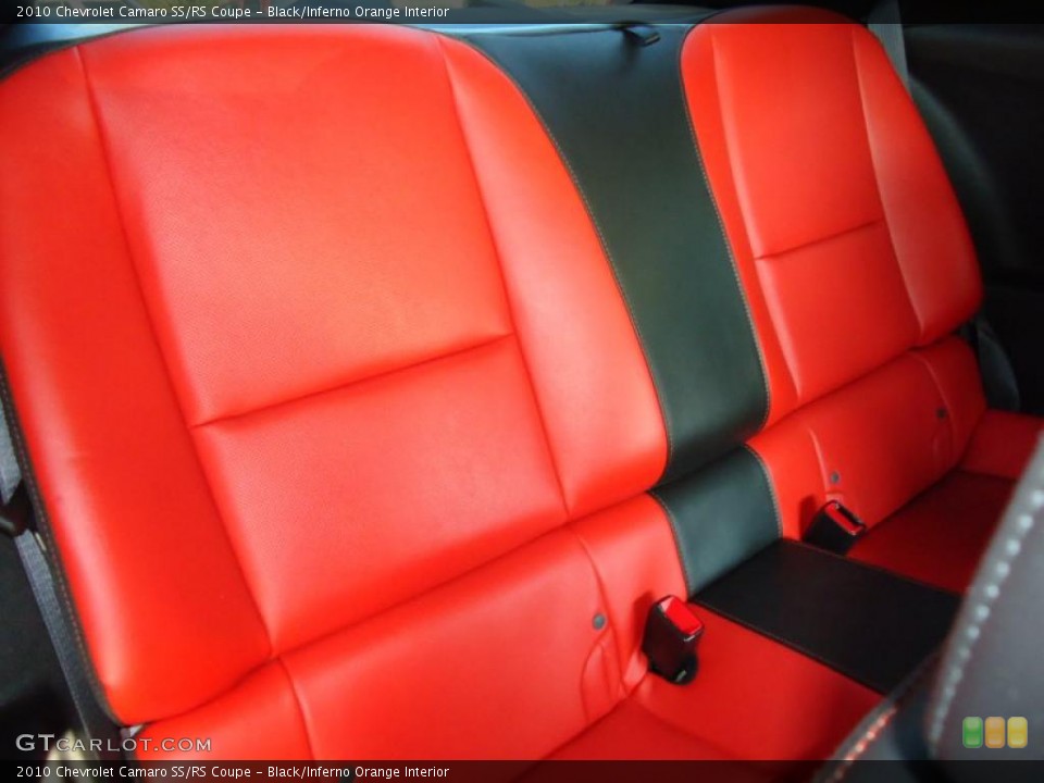 Black/Inferno Orange Interior Photo for the 2010 Chevrolet Camaro SS/RS Coupe #46496505