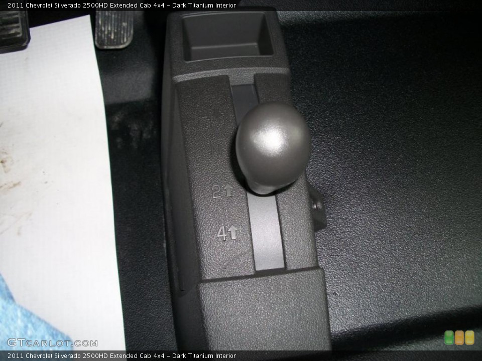 Dark Titanium Interior Controls for the 2011 Chevrolet Silverado 2500HD Extended Cab 4x4 #46497189