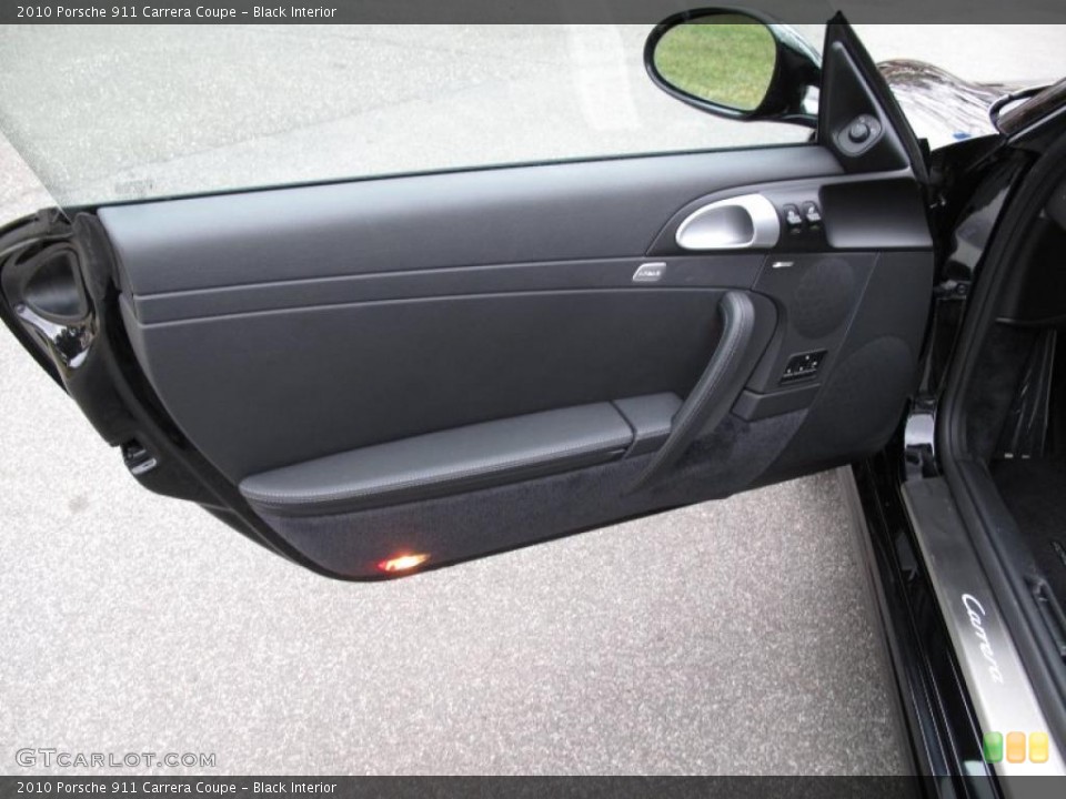 Black Interior Door Panel for the 2010 Porsche 911 Carrera Coupe #46497633