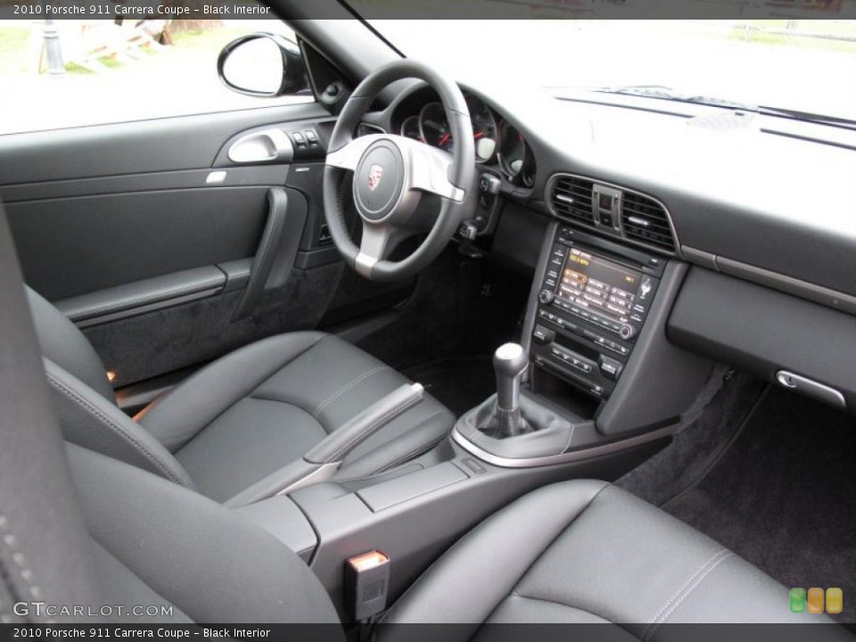 Black Interior Photo for the 2010 Porsche 911 Carrera Coupe #46497657