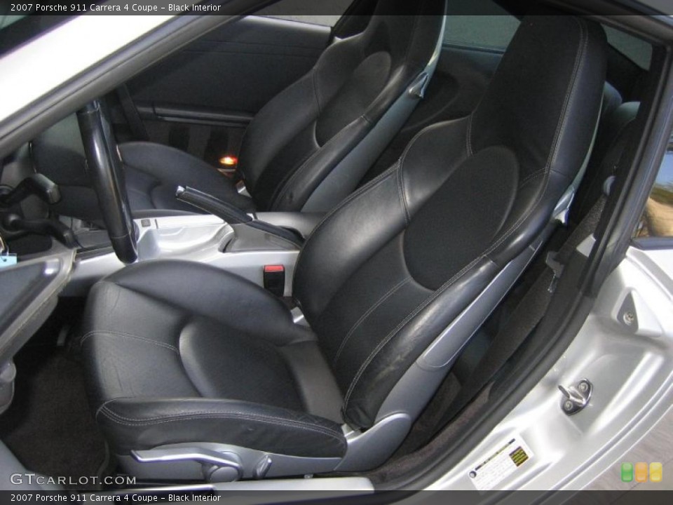 Black Interior Photo for the 2007 Porsche 911 Carrera 4 Coupe #46498047