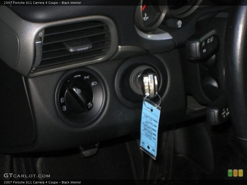 Black Interior Controls for the 2007 Porsche 911 Carrera 4 Coupe #46498083