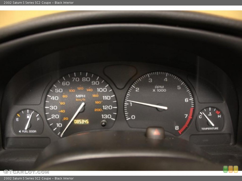 Black Interior Gauges for the 2002 Saturn S Series SC2 Coupe #46501013