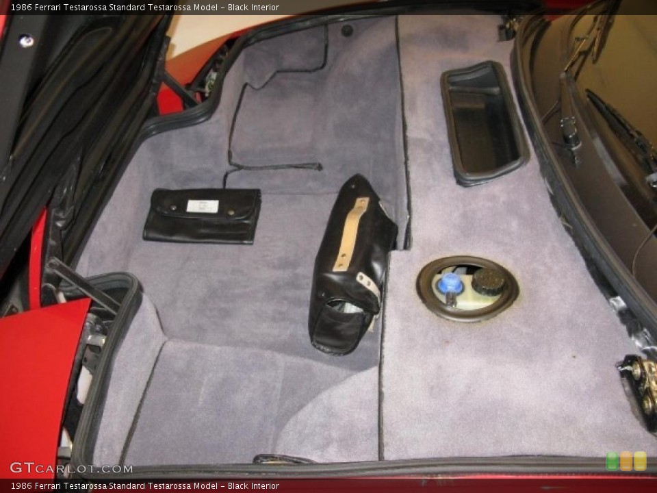 Black Interior Trunk for the 1986 Ferrari Testarossa  #46501100