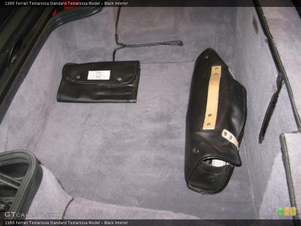 Black Interior Trunk for the 1986 Ferrari Testarossa  #46501115