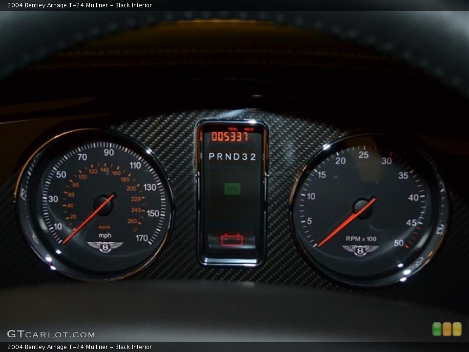 Black Interior Gauges for the 2004 Bentley Arnage T-24 Mulliner #46501511