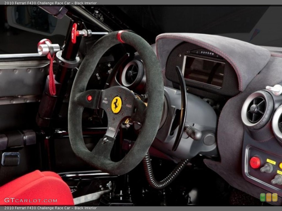 Black Interior Steering Wheel For The 2010 Ferrari F430