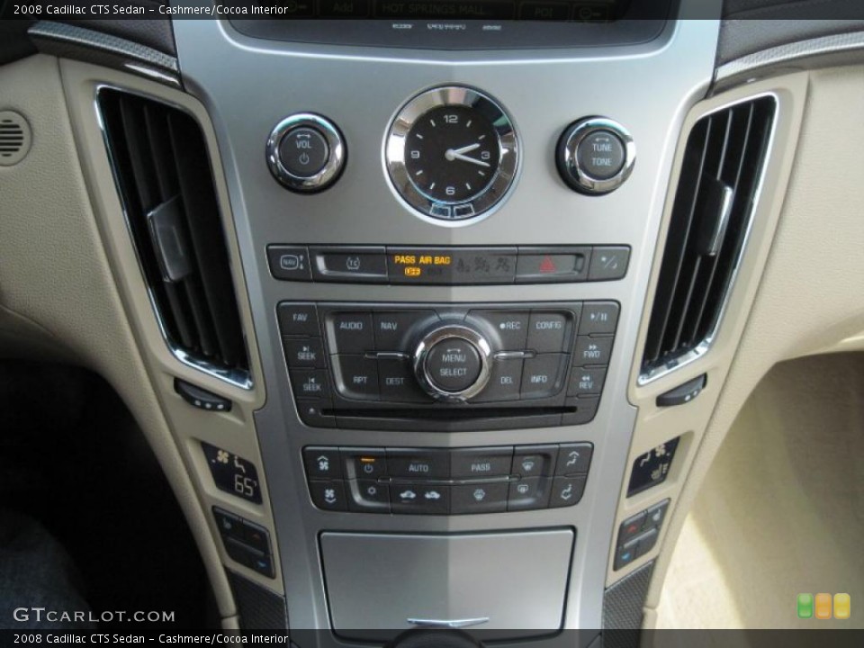 Cashmere/Cocoa Interior Controls for the 2008 Cadillac CTS Sedan #46501958