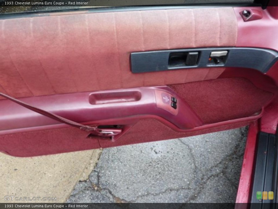 Red Interior Door Panel for the 1993 Chevrolet Lumina Euro Coupe #46501994