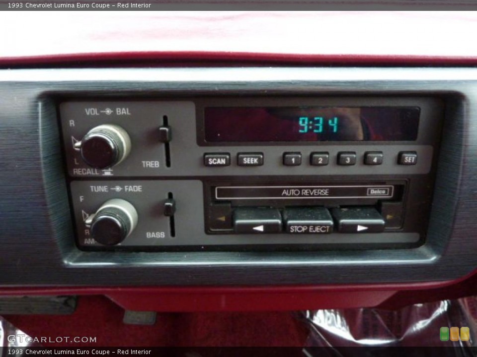 Red Interior Controls for the 1993 Chevrolet Lumina Euro Coupe #46502117