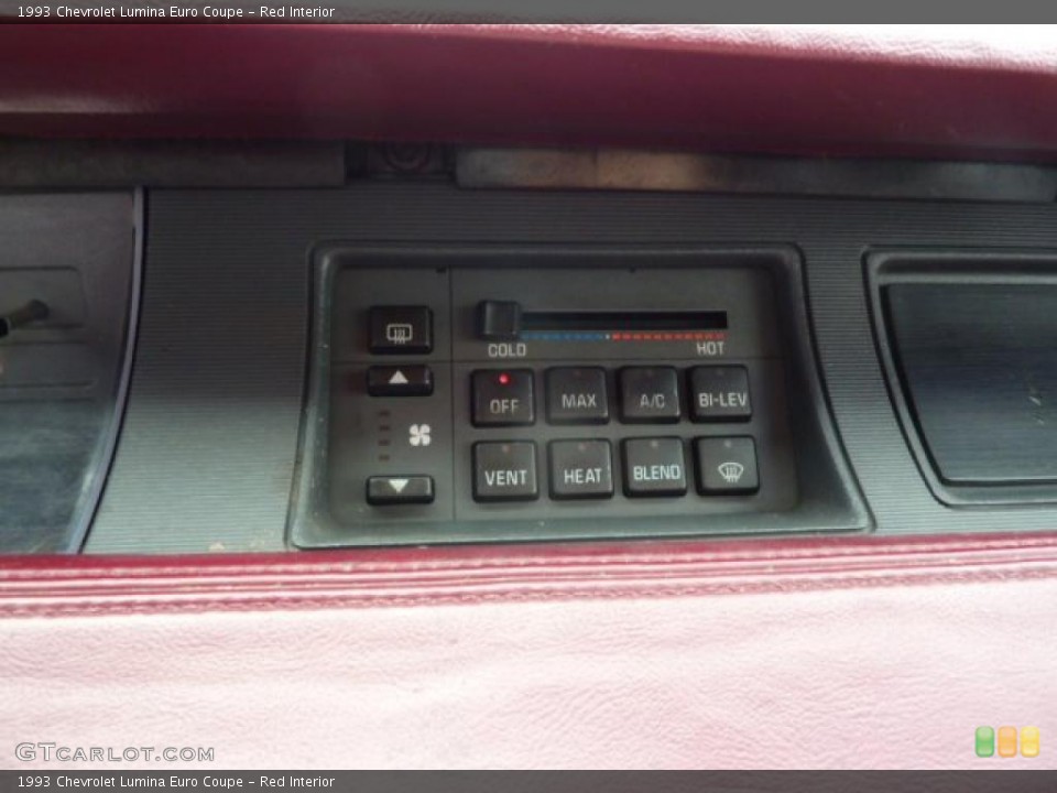 Red Interior Controls for the 1993 Chevrolet Lumina Euro Coupe #46502132