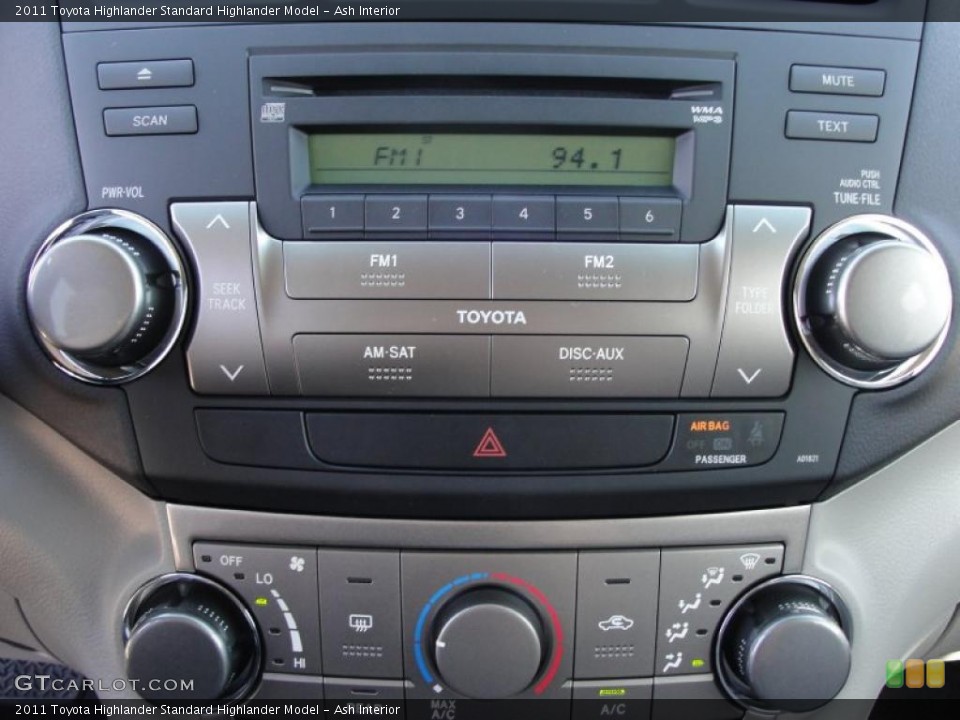 Ash Interior Controls for the 2011 Toyota Highlander  #46502858