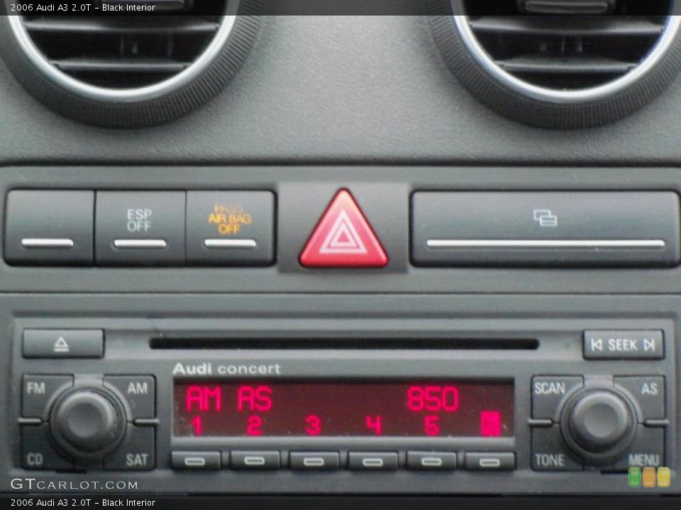 Black Interior Controls for the 2006 Audi A3 2.0T #46503182