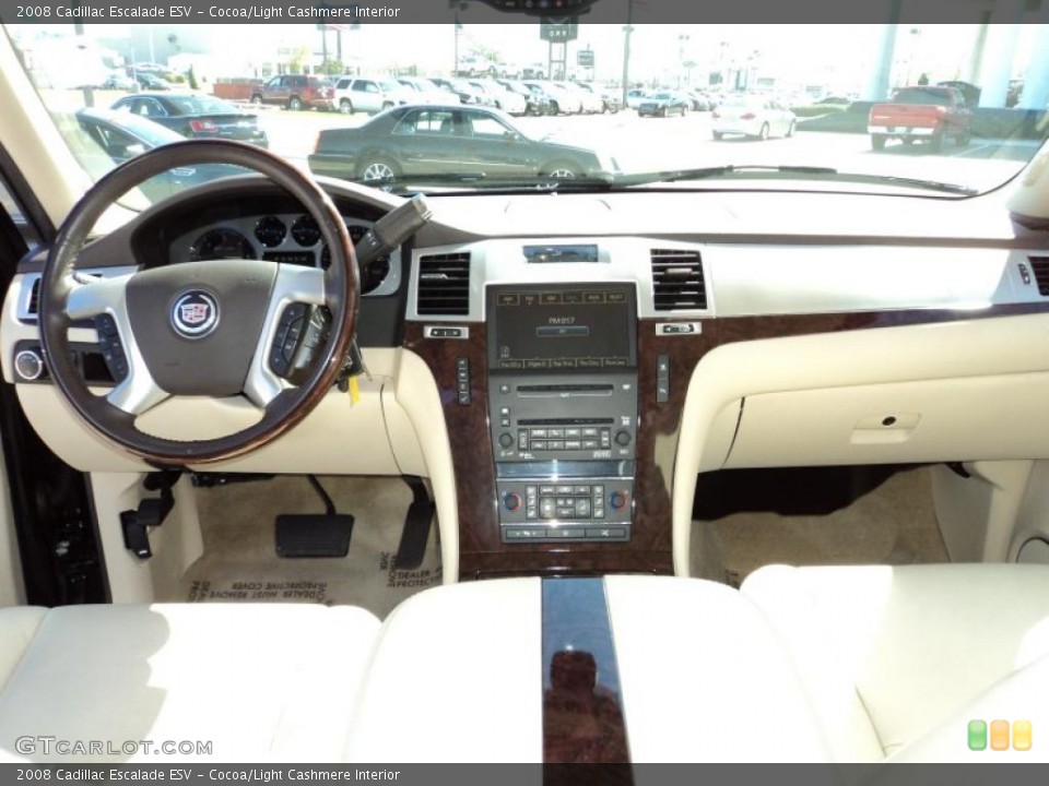 Cocoa/Light Cashmere Interior Dashboard for the 2008 Cadillac Escalade ESV #46506266