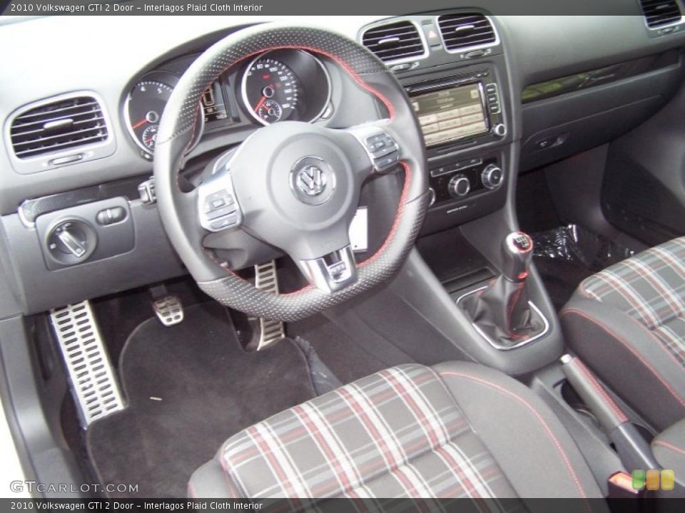 Interlagos Plaid Cloth Interior Prime Interior for the 2010 Volkswagen GTI 2 Door #46510022