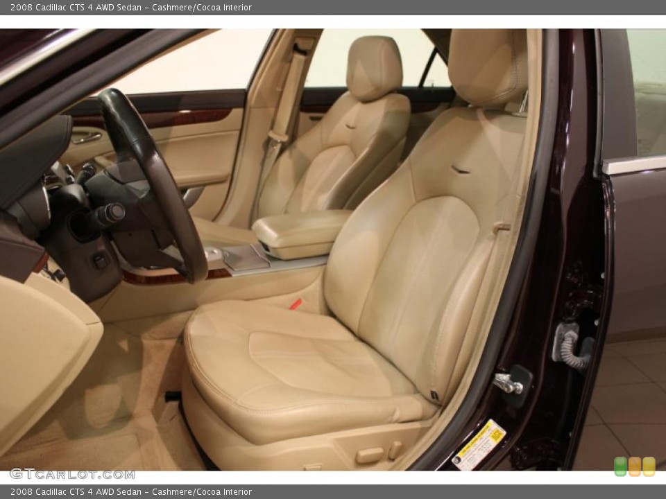 Cashmere/Cocoa Interior Photo for the 2008 Cadillac CTS 4 AWD Sedan #46510373